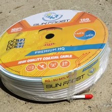 Sun Frost 64% Кабель RG6U  64%  Premium HQ    белый (W) 4Q  за 1 метр
