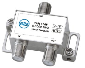 Ответвитель на 1 отвод TAH 120F (5 - 1000 МГц) 20dB Ответвитель эфирного телевизионного цифрового сигнала dvb-t2