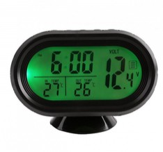 Автомобильные часы VST-7009V (температура, будильник, вольтметр)