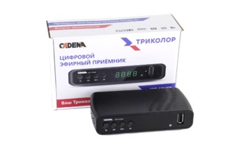 Ресивер цифровой CADENA CDT-100 (ТС) эфирный DVB-T2/C тв приставка без абонплаты TV-тюнер медиаплеер