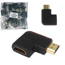 Переходник H64 гнездо HDMI - штекер HDMI угловой видео адаптер
