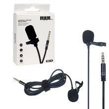 Микрофон петличный MRM MC-10 длина 1,55 м (jack 3,5) черный цвет