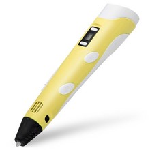 3D ручка Помощник PM-TYP01 Желтая, регулировка температуры, LCD дисплей