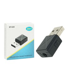 Адаптер Bluetooth BT620 AUX+USB (гнездо Jack 3.5мм) Bluetooth приёмник для передачи музыки