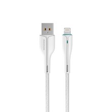 Шнур USB - iOS Lighting SENDEM M18 белый, силиконовый кабель, длина 1 м