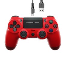 Геймпад Орбита OT-PCG13 Красный игровой проводной для ПК, PS4, шнур USB длина 1,5м, вибрация (2 моторчика)