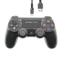 Геймпад Орбита OT-PCG13 Черный игровой проводной для ПК, PS4, шнур USB длина 1,5м, вибрация (2 моторчика)