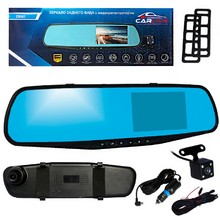 Автомобильный видеорегистратор-зеркало CarLive CR502, дисплей 4,3”, две камеры, ночная съемка, звук